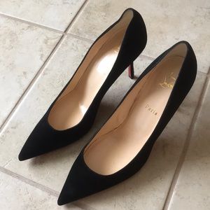 Christian Louboutin Suede Point Toe Pump